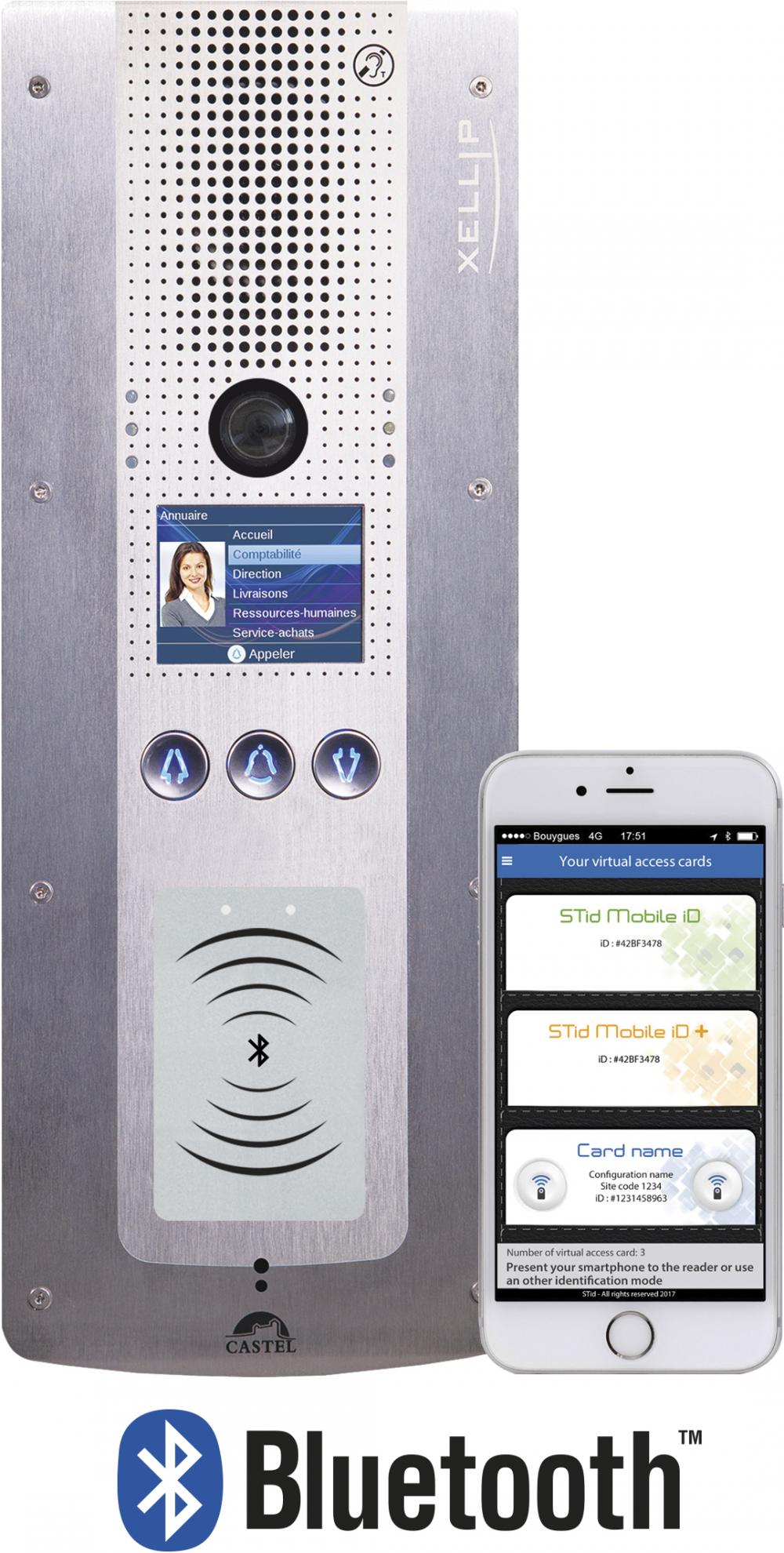 Image de XE PAD VIDEO BLE (Portier audio vidéo Full IP/SIP conforme loi Handicap avec lecteur Bluetooth)