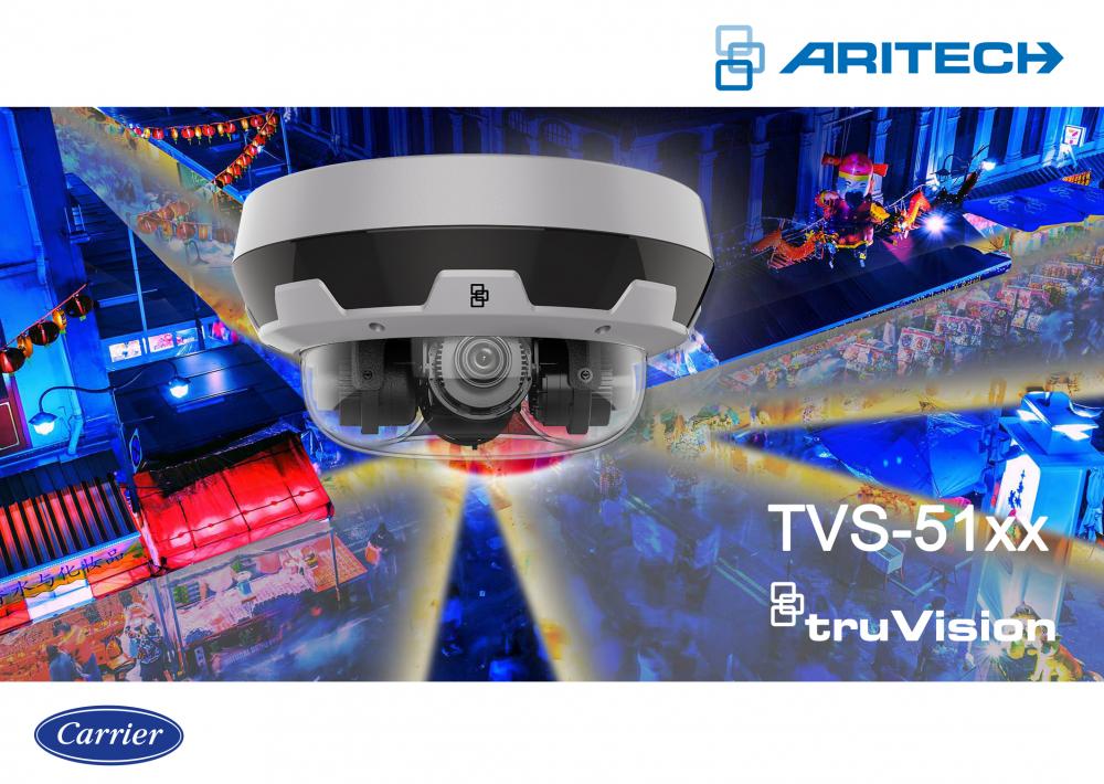 Image de Caméra Dôme IP panoramique TruVision Multi-imager 360°